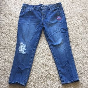 GAP Sexy Boyfriend Fit denim capris